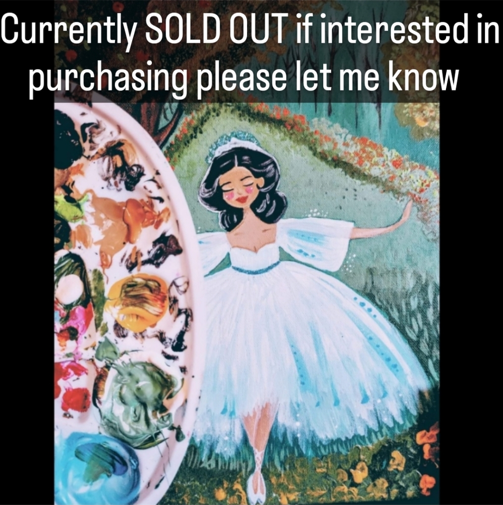 🎨 Little Woodland Dancer 🩰 Copy of original acrylic painted artwork